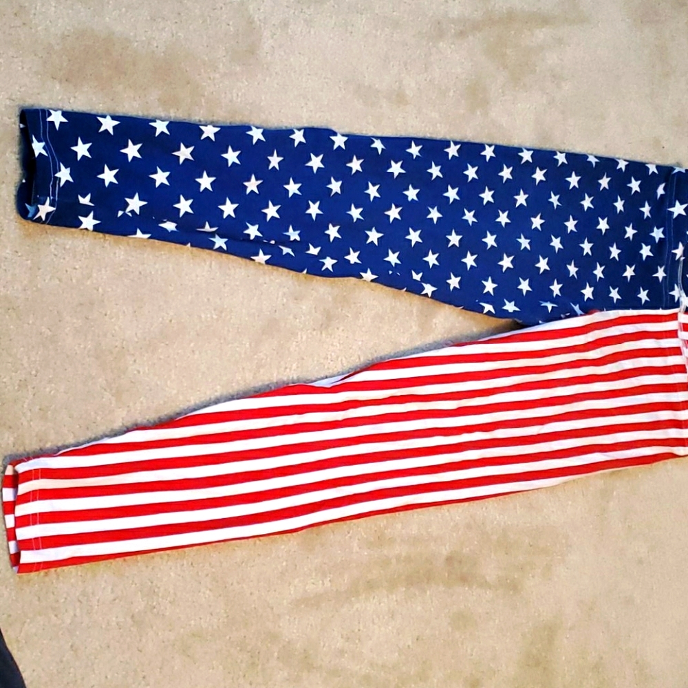 American Apparel Flag Leggings